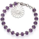 Bracelet violet Lilas Fiori LEONARDO Perles et acier